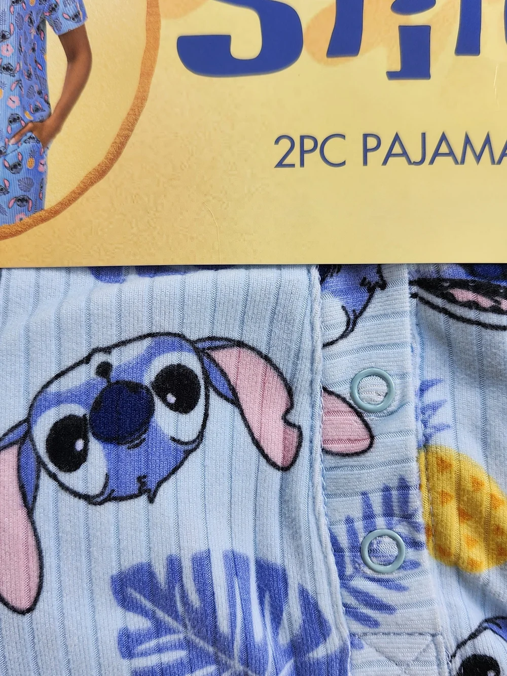 Disney Womens Medium 8-10 Stitch 2-Piece Pajama Set - New - Picture 10 of 12